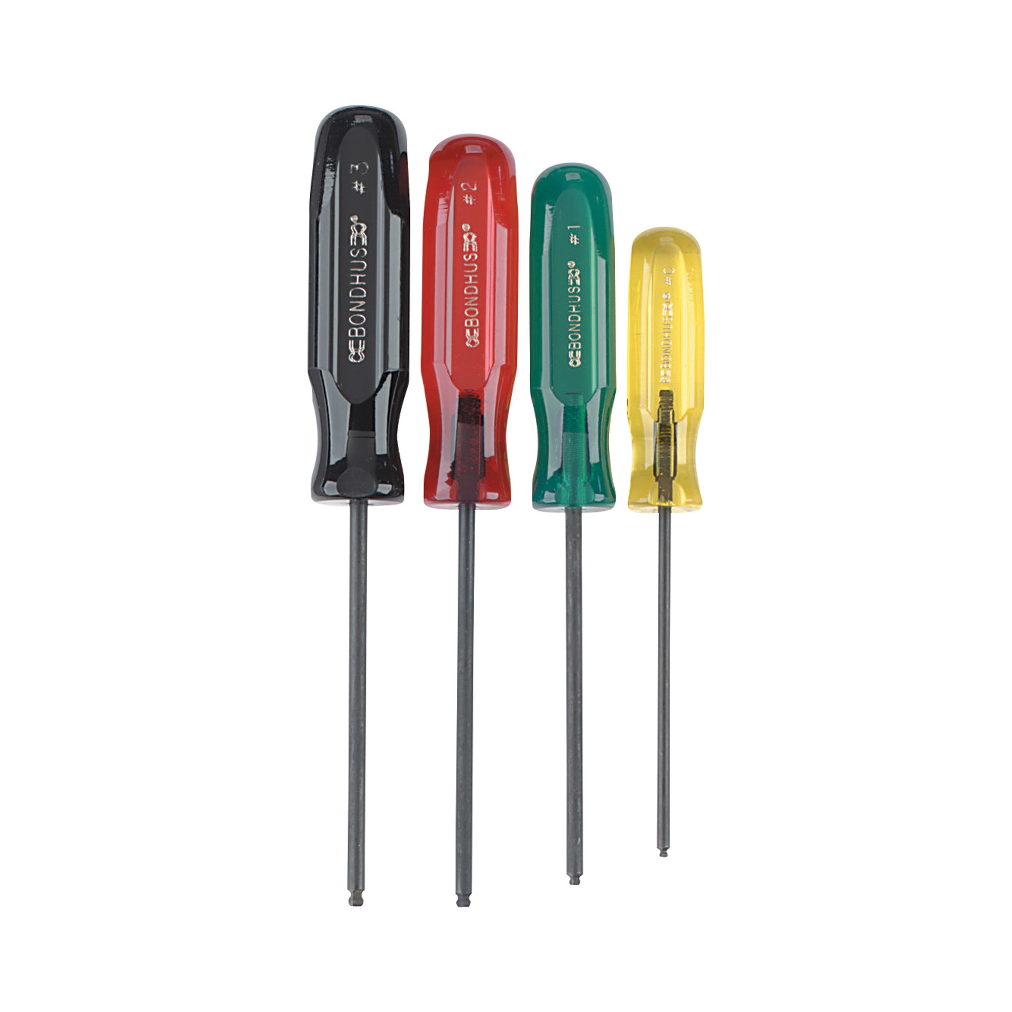 Bondhus Square-Drive Screwdrivers — 4-Pc. Set